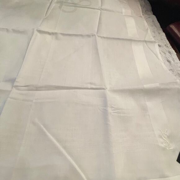 YSL Handkerchief / Scarve/ New white - Picture 7 of 8
